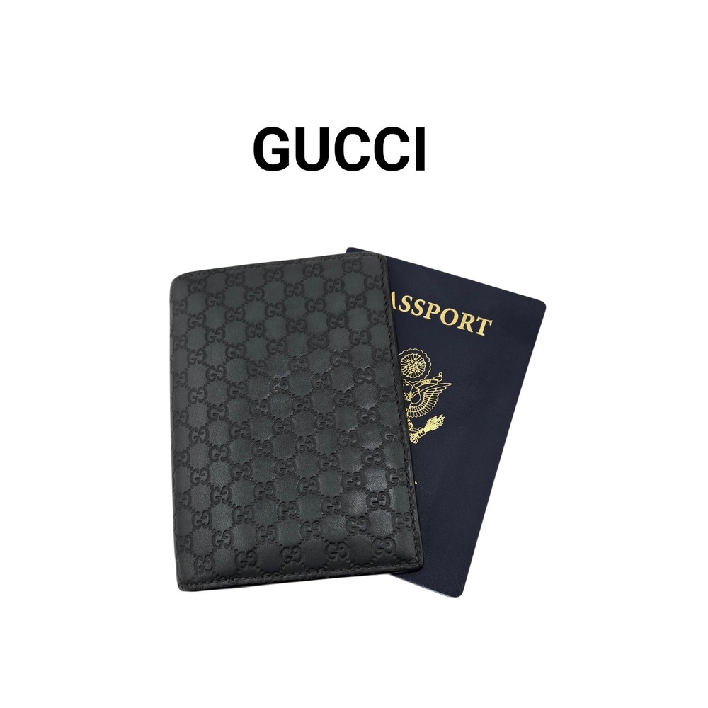 Gucci Microguccissima Black Calfskin Bifold Wallet 12 Card Slots 146227-1147